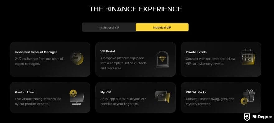 Binance fees: the benefits of the individual VIP program on Binance. Binance fees: the benefits of the individual VIP program on Binance.