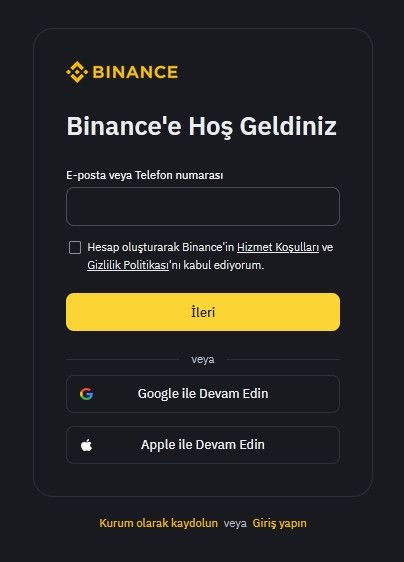 Binance Güvenilir Mi: Giriş kayıt.