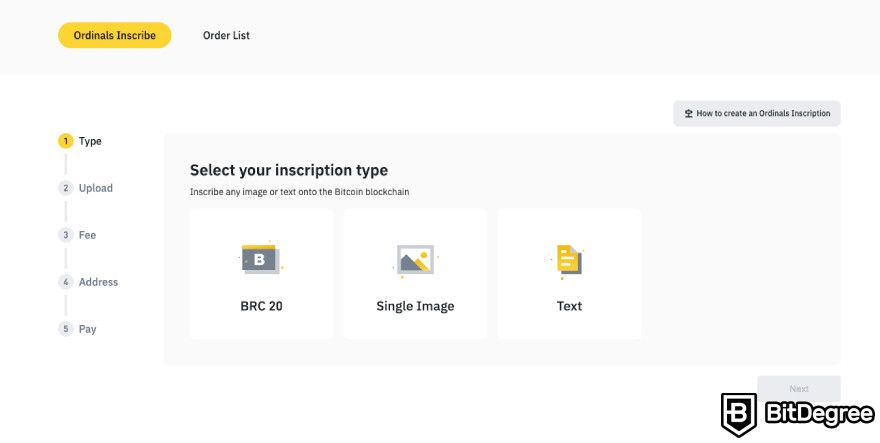 Binance mining pool: Ordinals inscriptions.