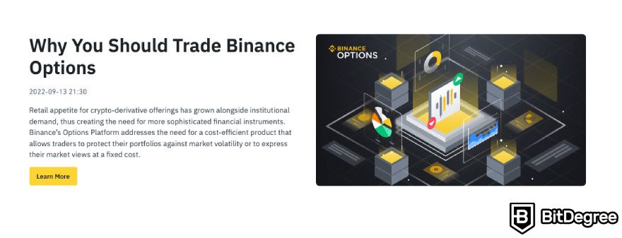 Binance Options trading: why you should trade on Binance Options?