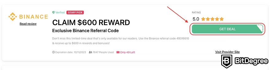 Codigo de referencia Binance: cupón de descuento.