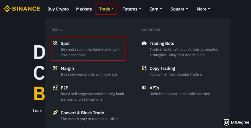 Binance Review: deposit crypto.