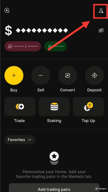 Binance taxes: go to your account.