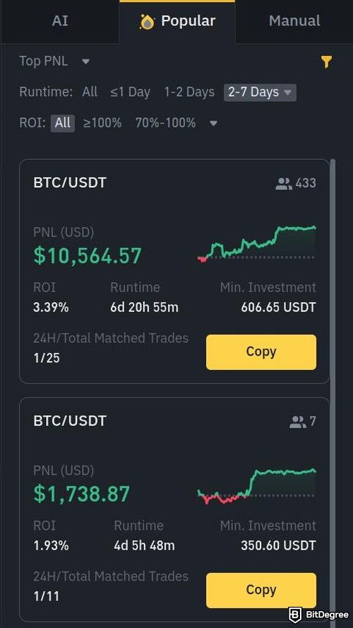 Binance trading bot review: a preview of Binance's Spot Grid strategy mode.