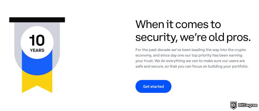 Binance US VS Coinbase: Coinbase's experience in security.