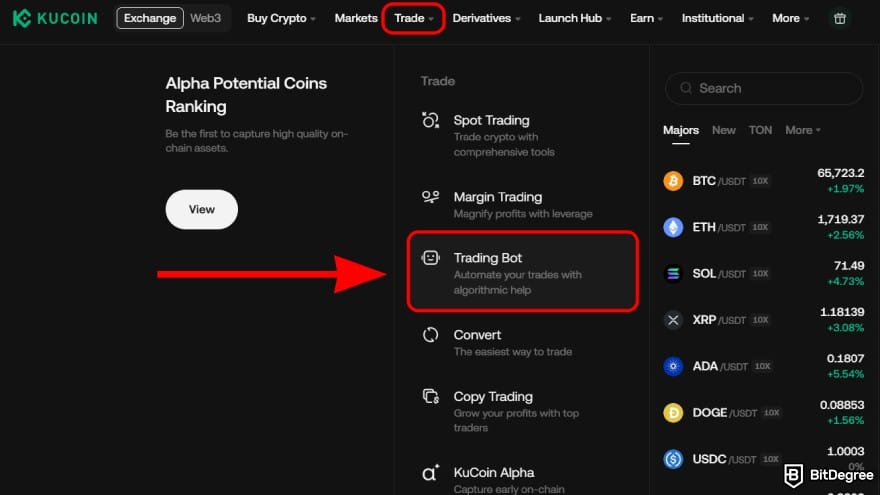 Binance vs KuCoin: open [Trading Bot].