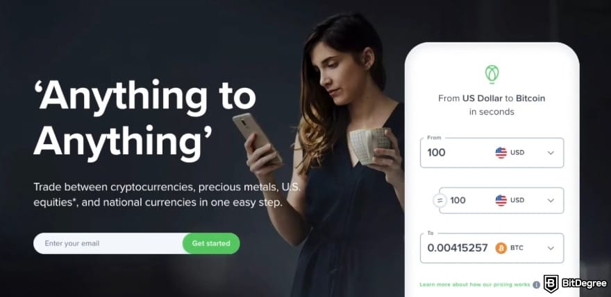 Binance vs Uphold: anything to anything trading.