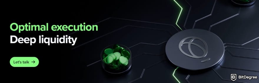 Binance vs Uphold: liquidity on Uphold.