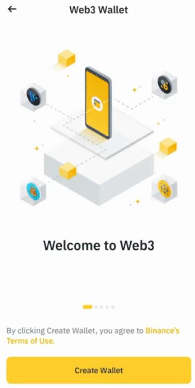 Binance Web3 Wallet review: wallet creation.