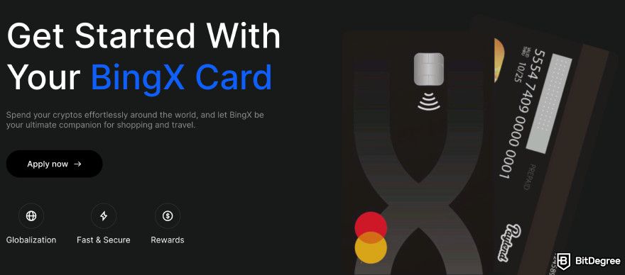 BingX review: BingX Card.