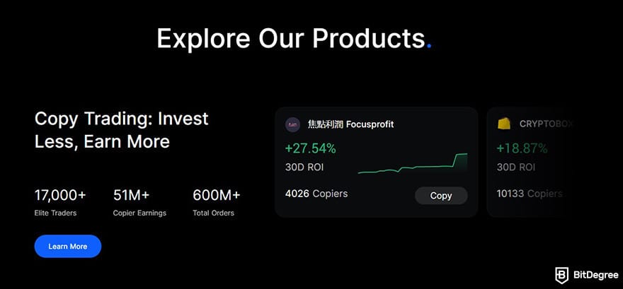 BingX отзывы: статистика продуктов BingX.