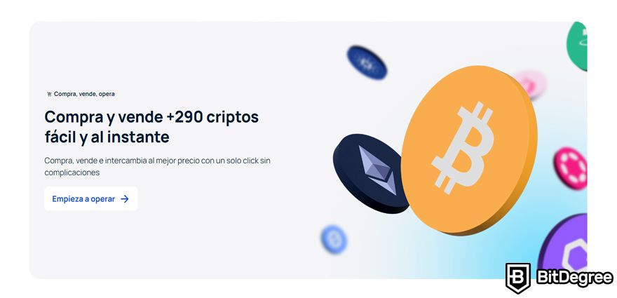 Bit2Me Opiniones: Más de 290 Criptomonedas.