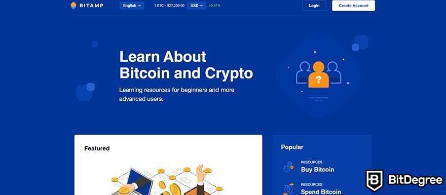Bitamp review: learn about Bitcoin and crypto.