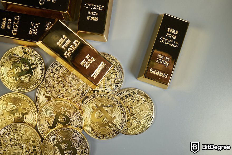 Bitcoin stock-to-flow: Bitcoin and gold.