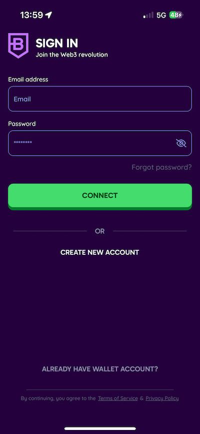 BitDegree App sign in or create account.