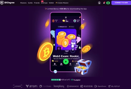 BitDegree - A ‘Learn-2-Earn’ Crypto Missions App