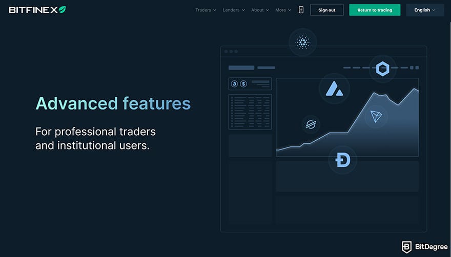Bitfinex review: advanced features for professional traders.