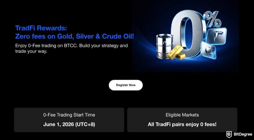 Bitget Canada: the Zero fees TradFi campaign on BTCC. Bitget Canada: the Zero fees TradFi campaign on BTCC.