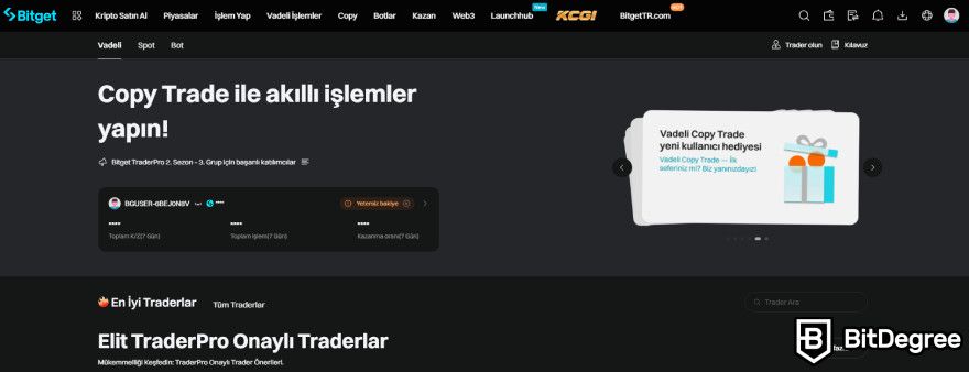 Bitget Güvenilir Mi: Copy trading.