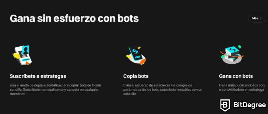 Bitget opiniones: gana sin esfuerzos con bots.