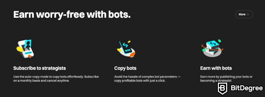 Bitget review: copy bots.