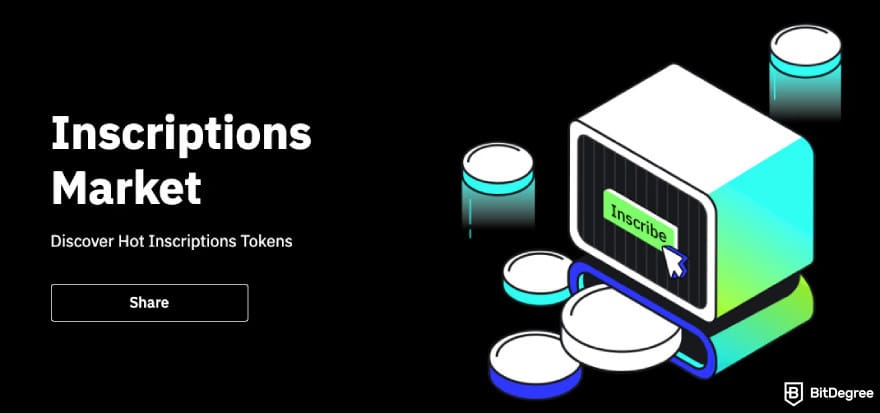 BitMart exchange review: the Inscriptions market.