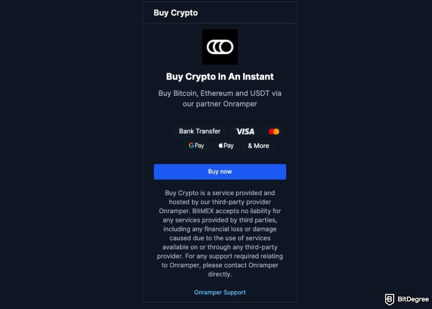 BitMEX review: the One-Click Buy feature.