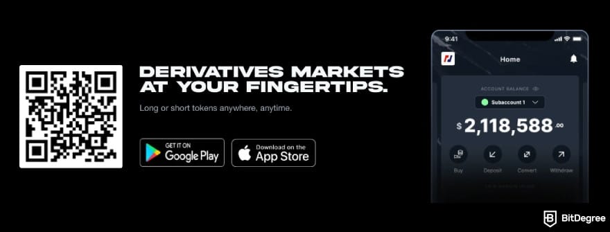 BitMEX review: BitMEX mobile app.
