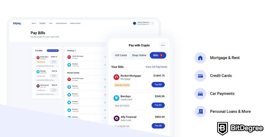 BitPay wallet review: BitPay Billpay