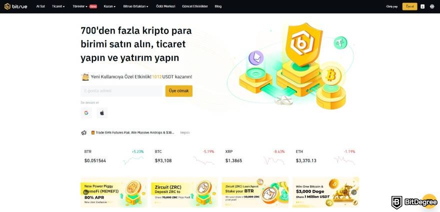 Bitrue Borsası İncelemesi: Bitrue