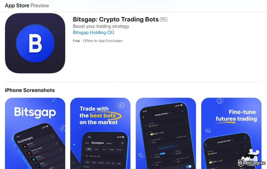 Bitsgap review: Bitsgap on App Store.