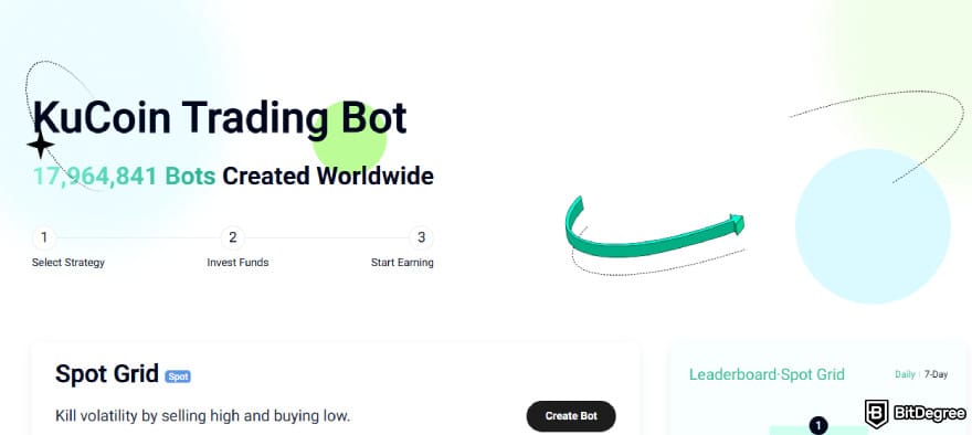 Bitsgap review: KuCoin trading bot.