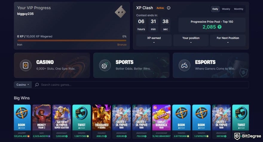 Bitsler review: Bitsler's homepage. Bitsler review: Bitsler's homepage.