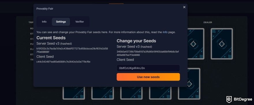 Bitsler review: the Provably Fair window popup on Bitsler. Bitsler review: the Provably Fair window popup on Bitsler.