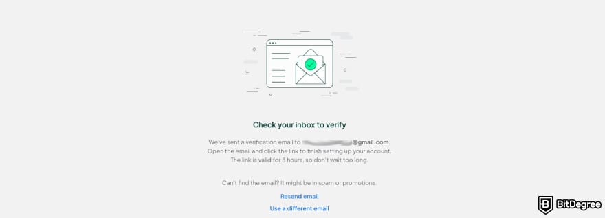 Bitstamp bonus code: Bitstamp asking you to verify your email address.