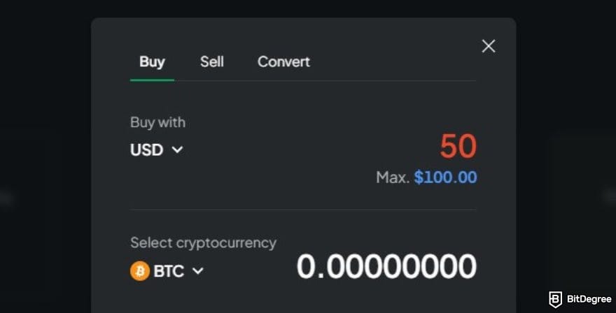 Bitstamp review: Bitstamp's buy and sell interface.