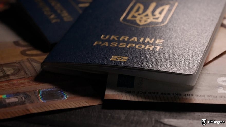Bitstamp review: a Ukraine passport.