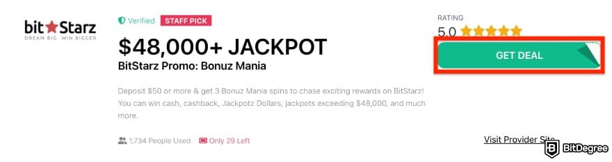 BitStarz bonus code: coupon example.