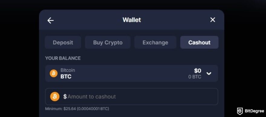 BitStarz review: the cashout coin option on BitStarz. BitStarz review: the cashout coin option on BitStarz.