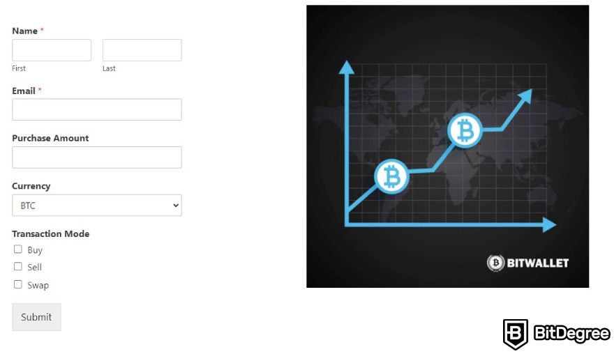 BitWallet review: BitWallet OTC desk.