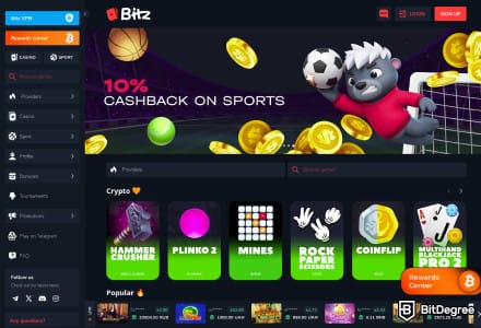 Bitz - Crypto-First Casino with Consistent Daily Rewards