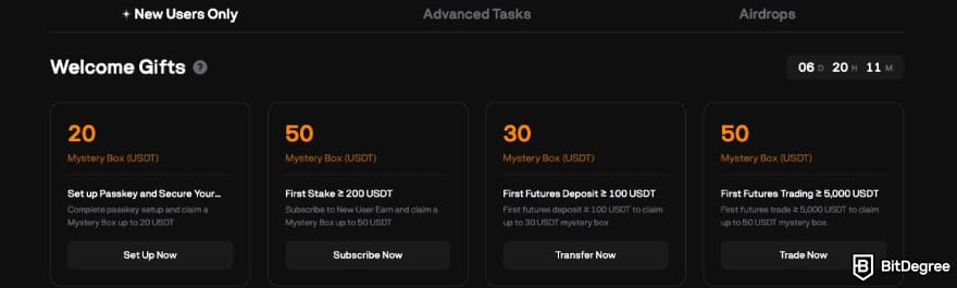 BloFin yönlendirme kodu: BloFin'in Rewards Hub'unda mevcut hoş geldin hediyeleri.