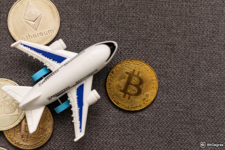 Bonk token airdrop: a plane on crypto coins.