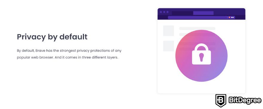 Brave Wallet review: privacy.