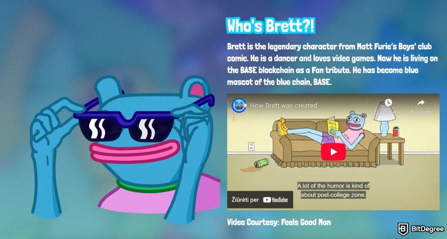 Brett coin price prediction: the explanation of who is Brett.