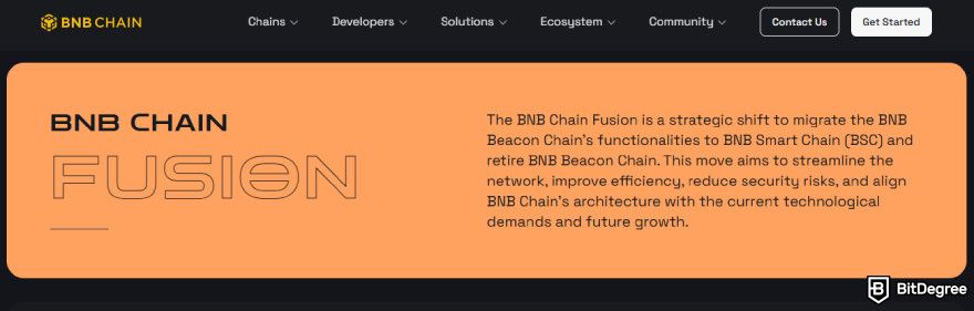 BSC airdrop: BNB Chain Fusion.
