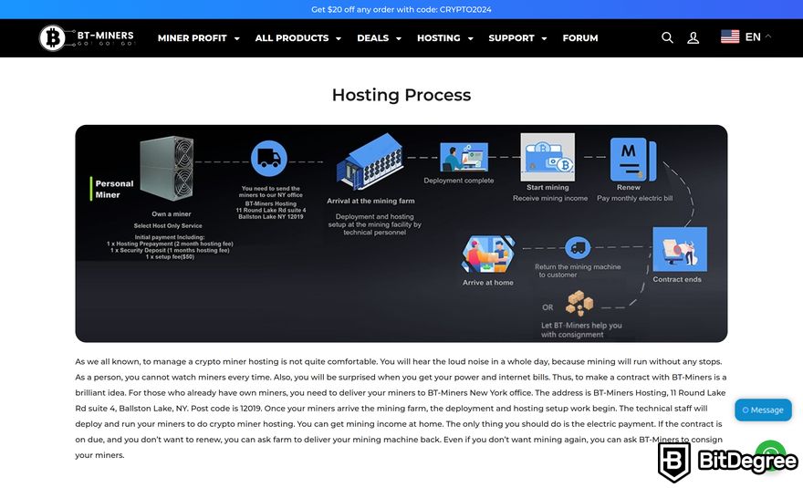 Reseña BT-Miners: Servicios de Minería Alojados.