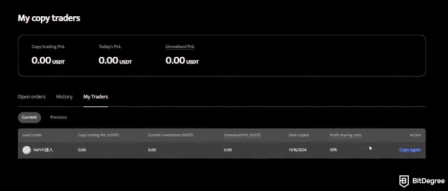 BTCC copy trading: copy trading portfolio tracking.