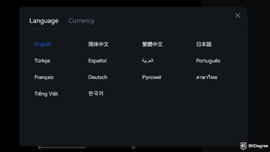 BTCC review: multiple supported languages for global users. BTCC review: multiple supported languages for global users.