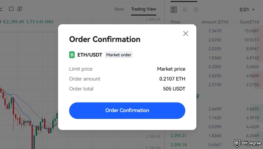 BTCC review: order confirmation. BTCC review: order confirmation.